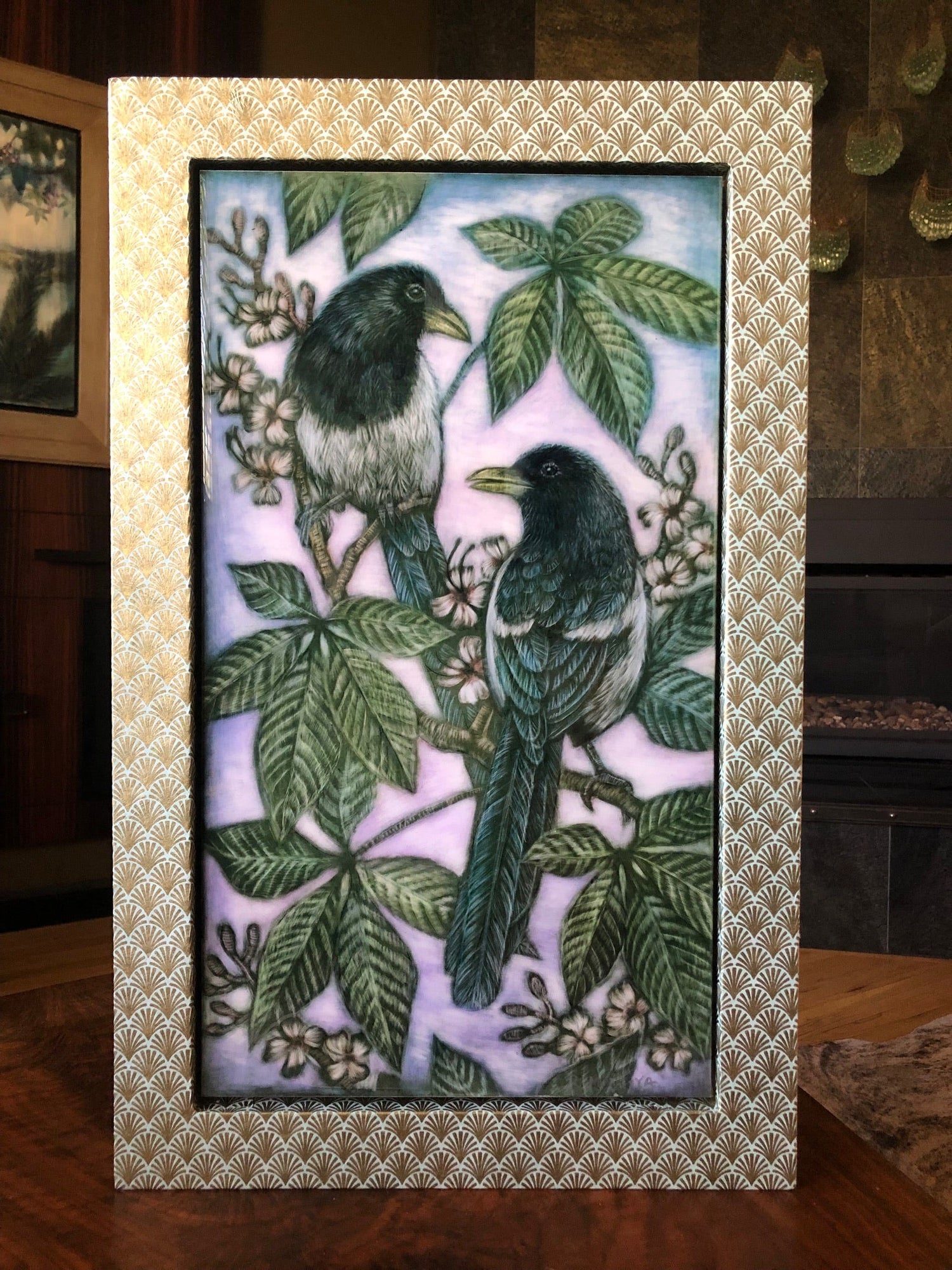 Ink and Resin Paintings