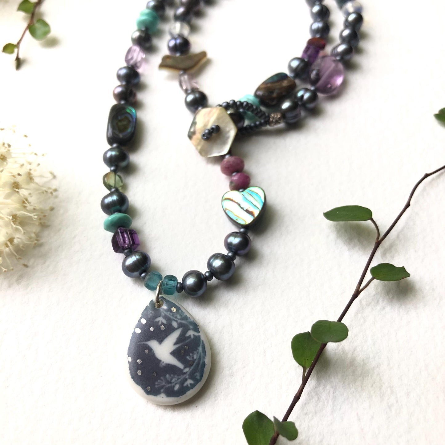 Hummingbird Love Necklace