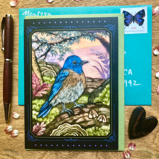Western Bluebird Card