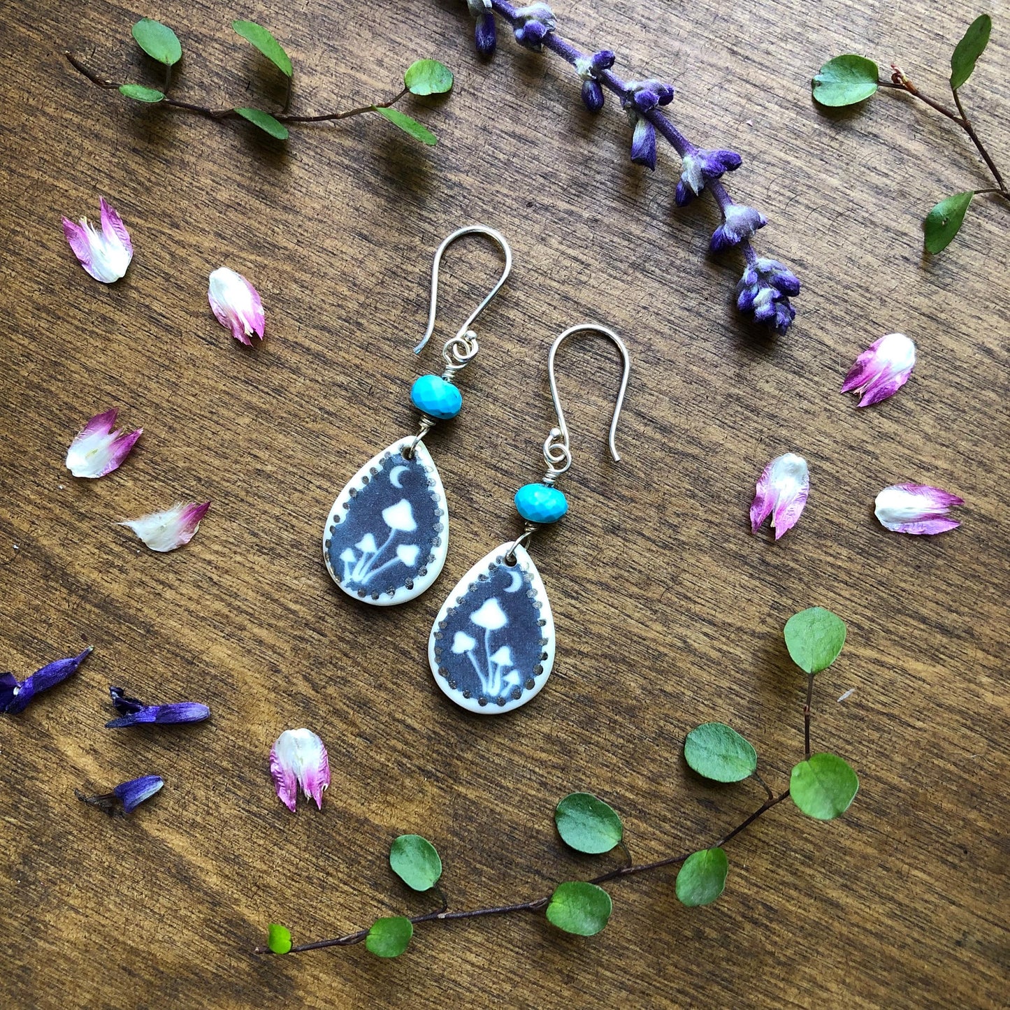 Mushroom Dangle Earrings