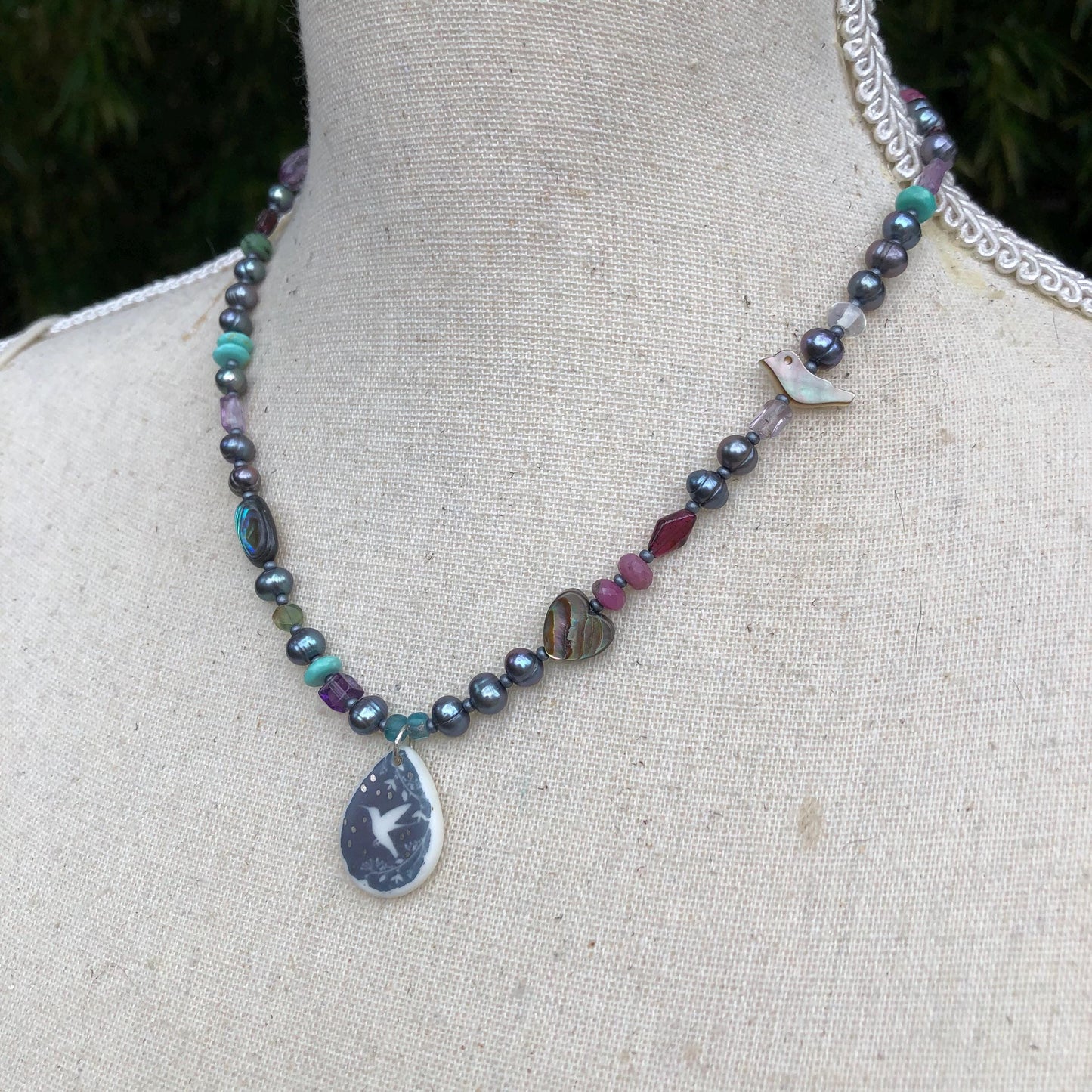 Hummingbird Love Necklace