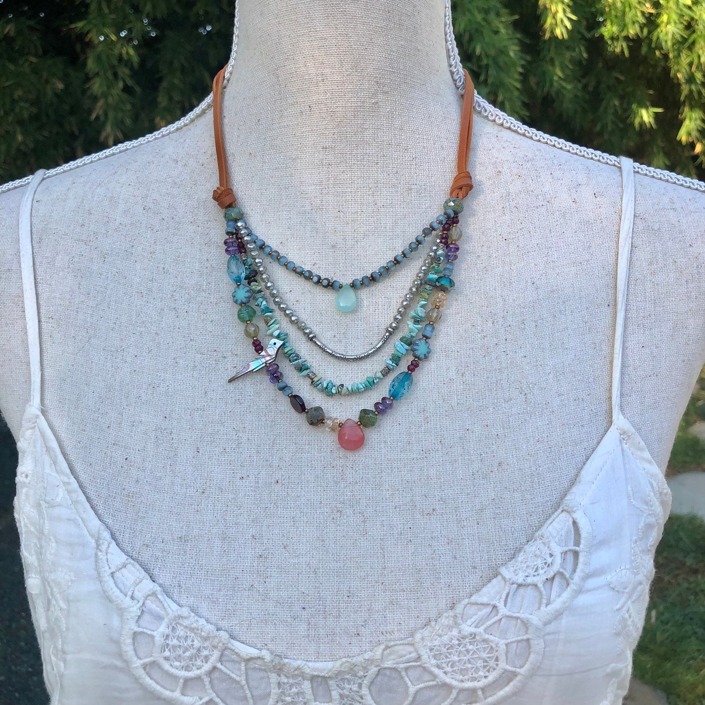 Multi Strand Adjustable Necklace