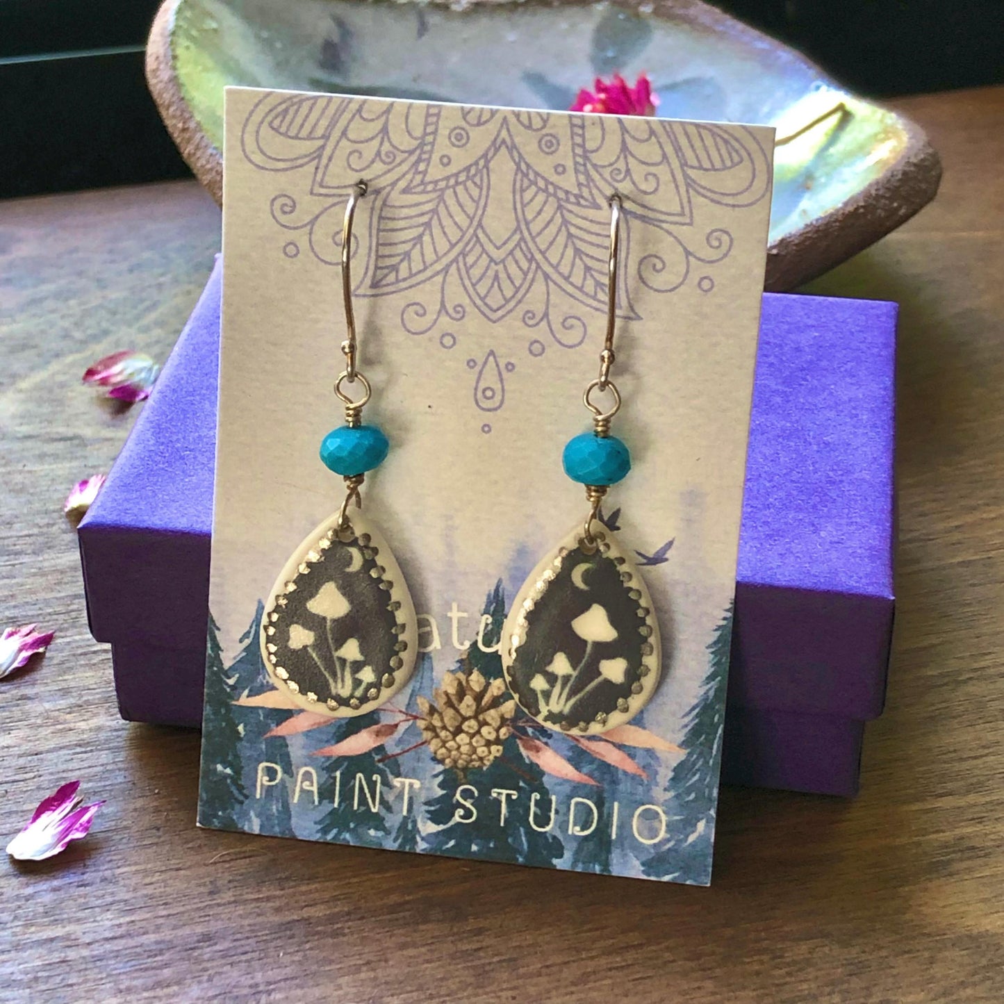 Mushroom Dangle Earrings