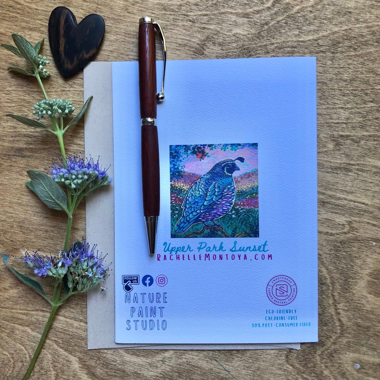 Upper Park Sunset Card