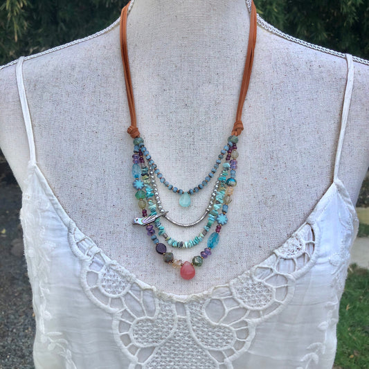 Multi Strand Adjustable Necklace