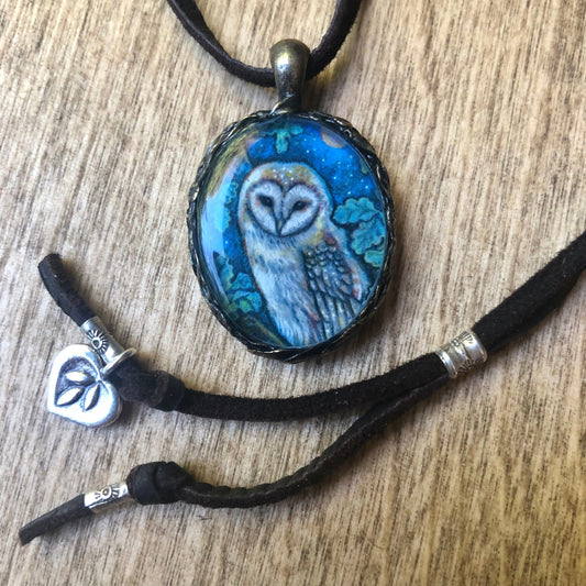 Bronze Owl Necklace