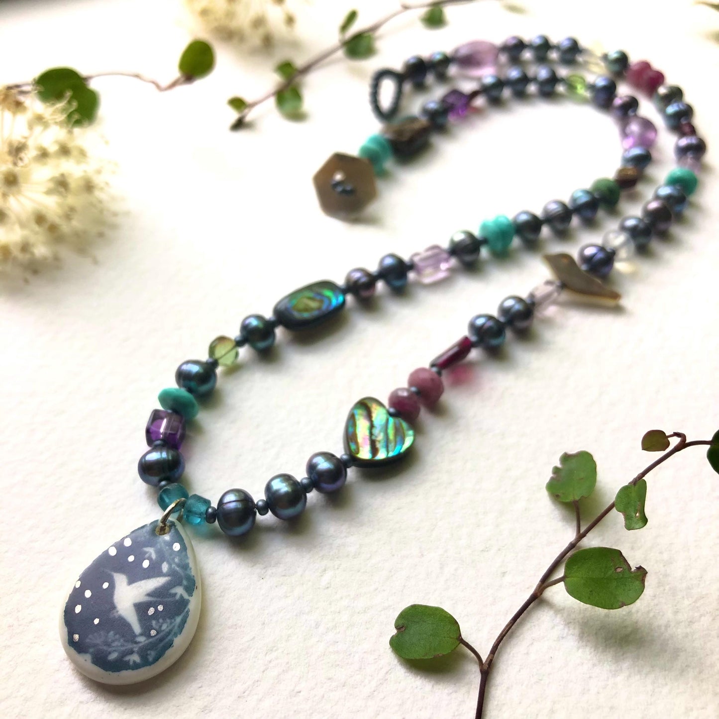 Hummingbird Love Necklace