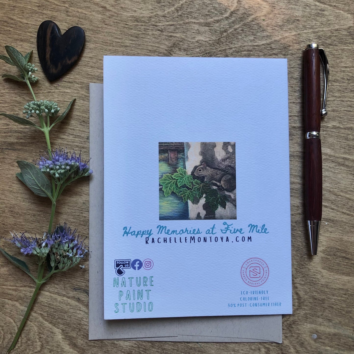 Acorn Woodpecker and Squirrel Greeting Card