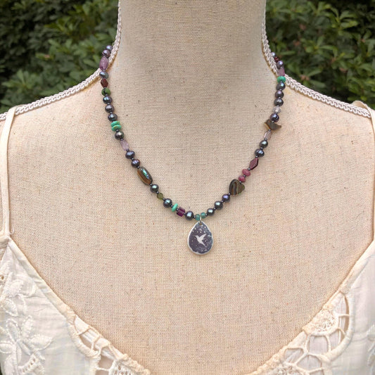 Hummingbird Love Necklace