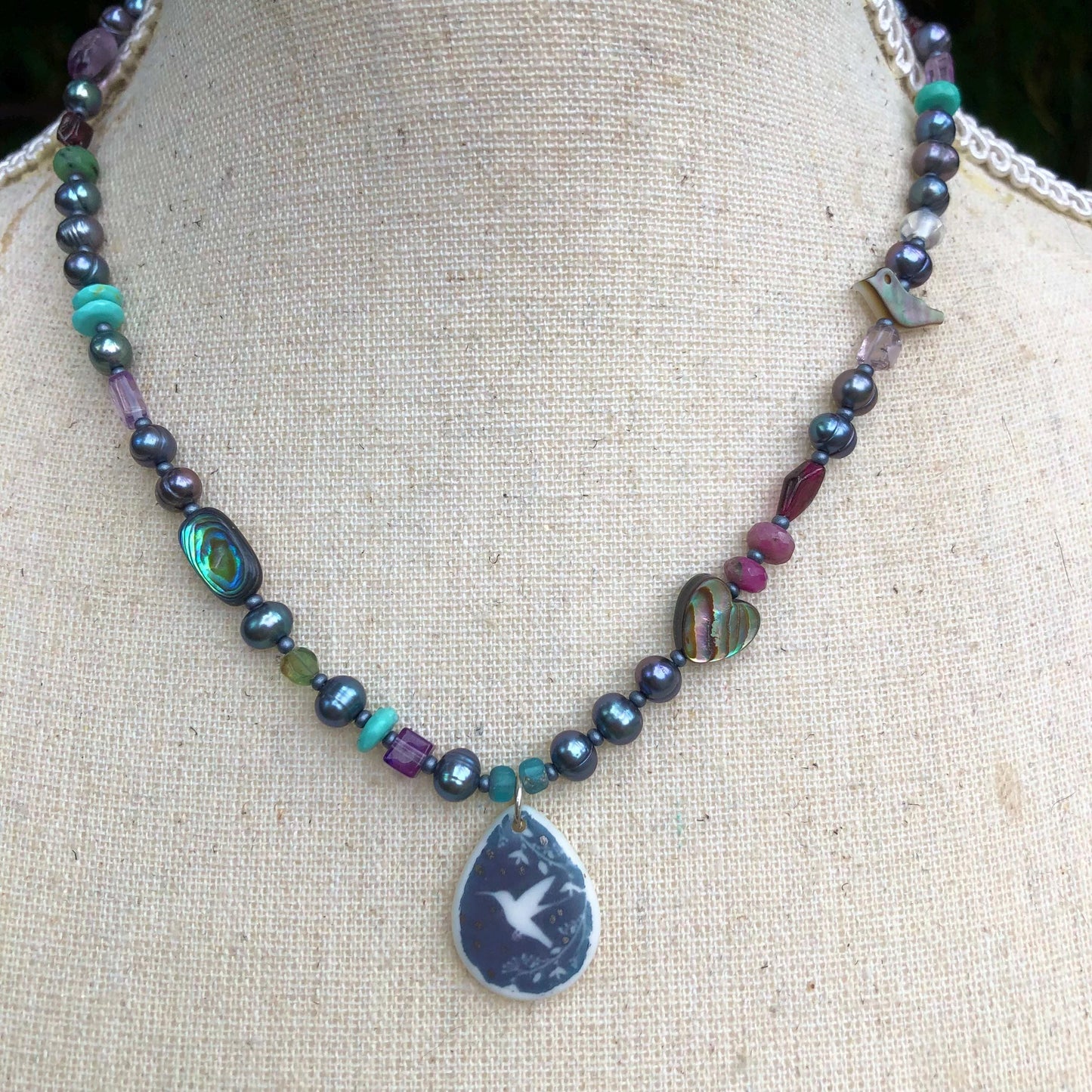 Hummingbird Love Necklace