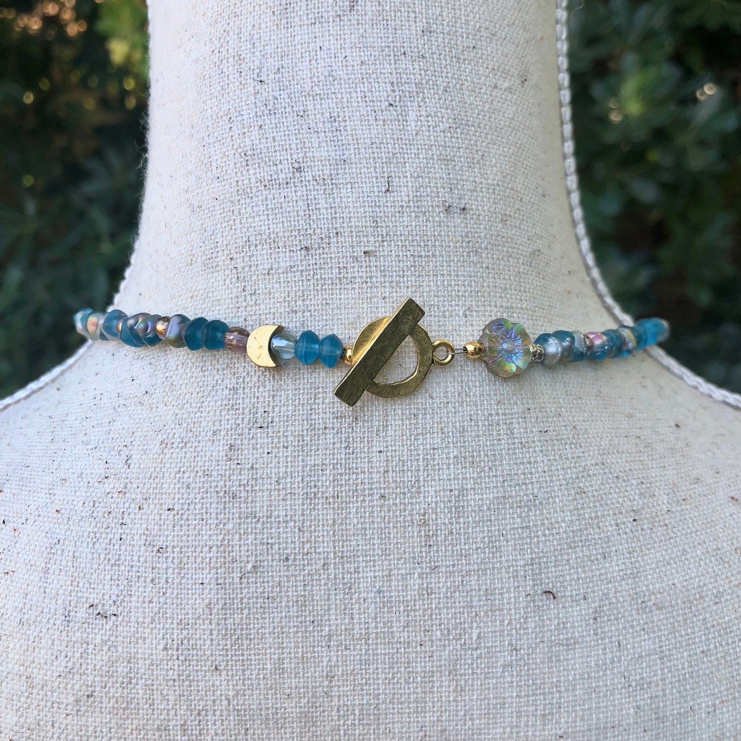 Sandhill Crane and Blossom Long Necklace