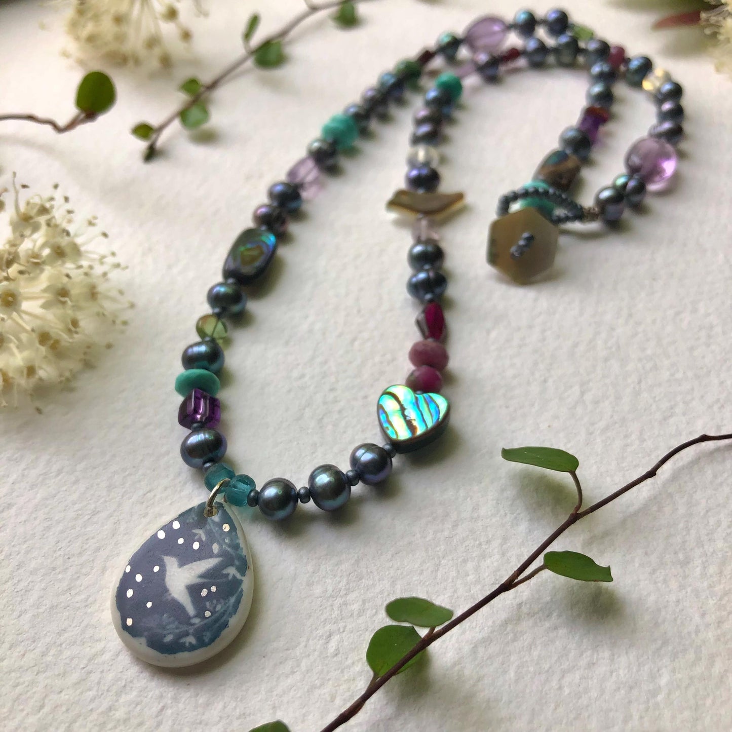 Hummingbird Love Necklace