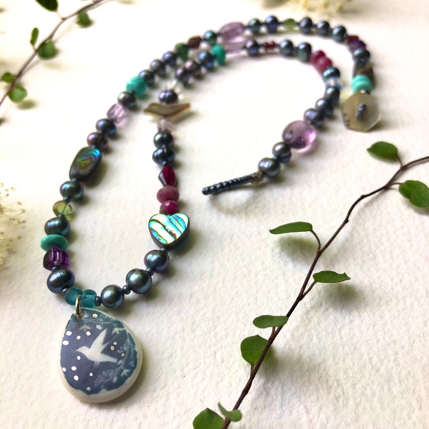 Hummingbird Love Necklace