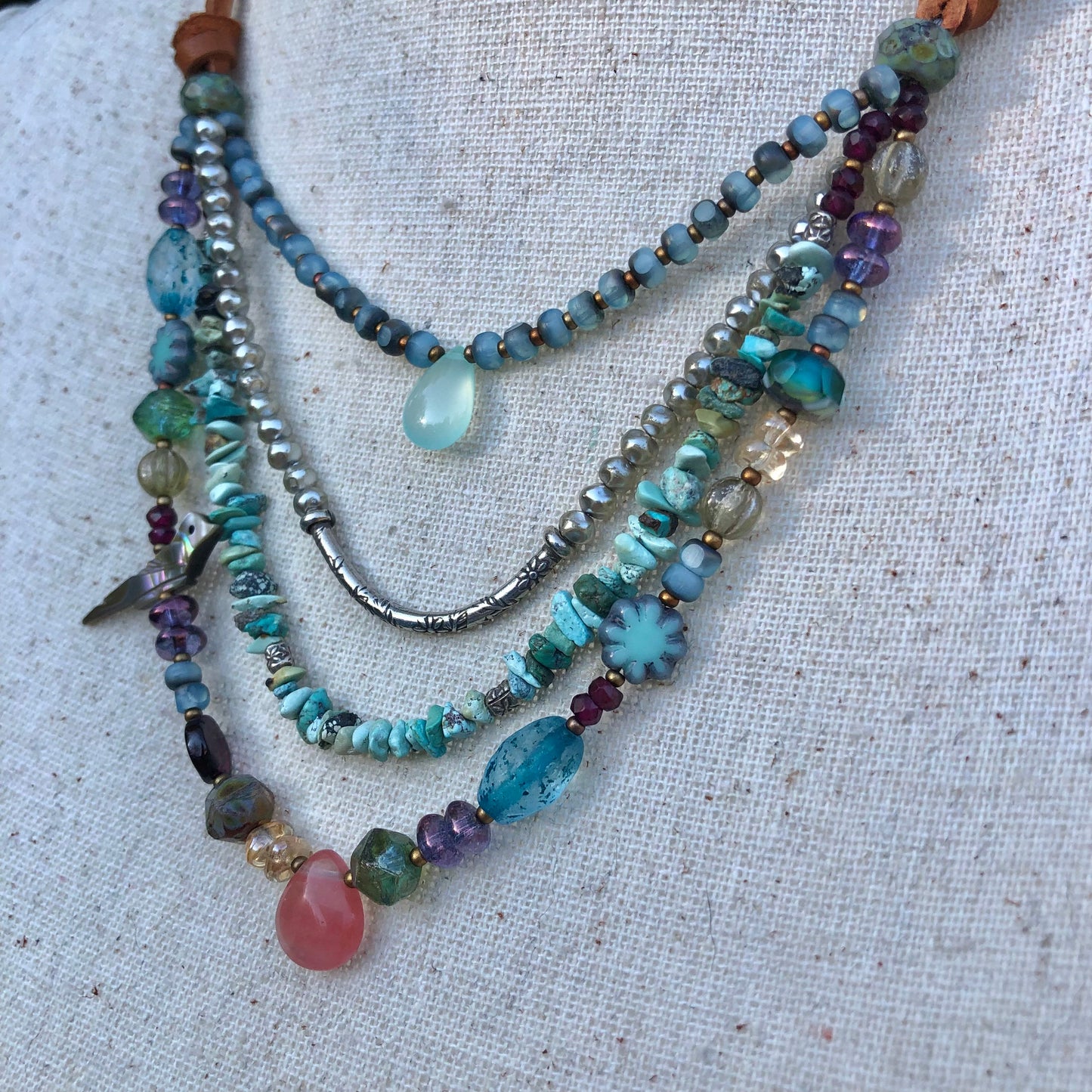 Multi Strand Adjustable Necklace
