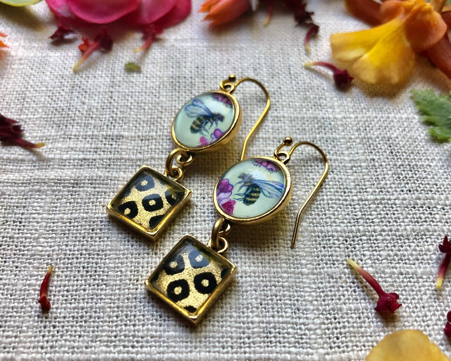 Honey Bee Earrings