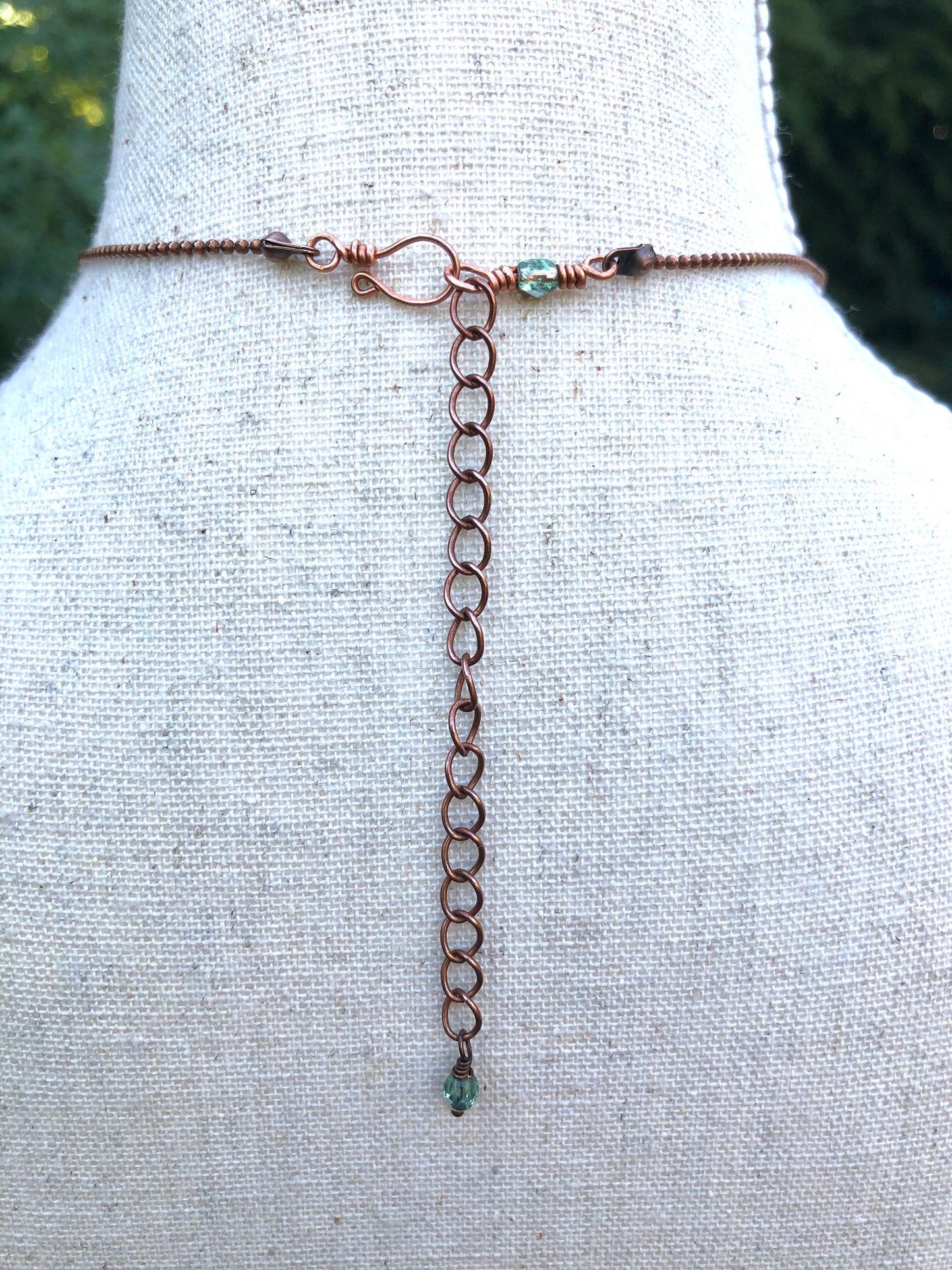 Quail Copper Necklace