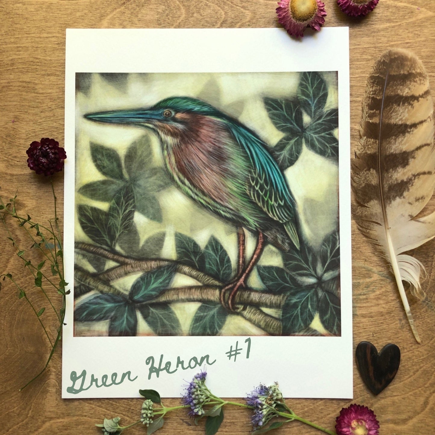 Crow and Japanese Maple Archival Print