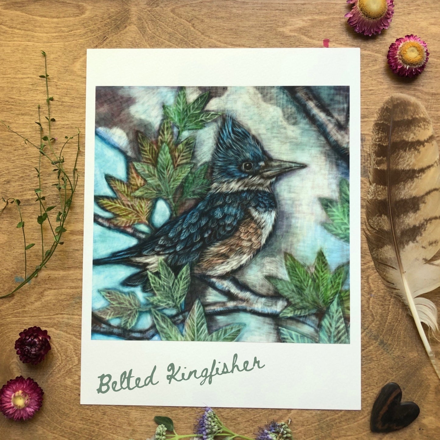 Sunflower and Goldfinch Archival print