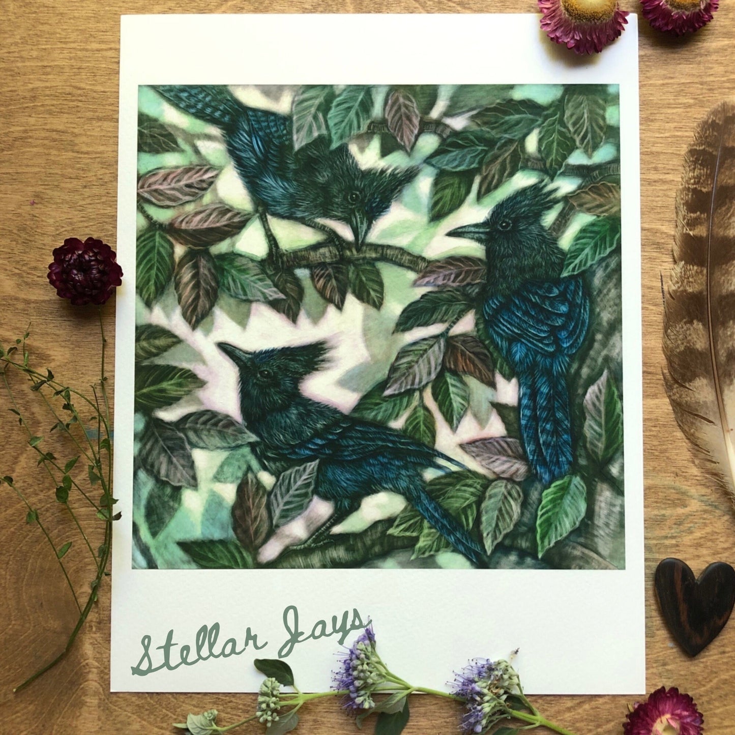 Sunflower and Goldfinch Archival print