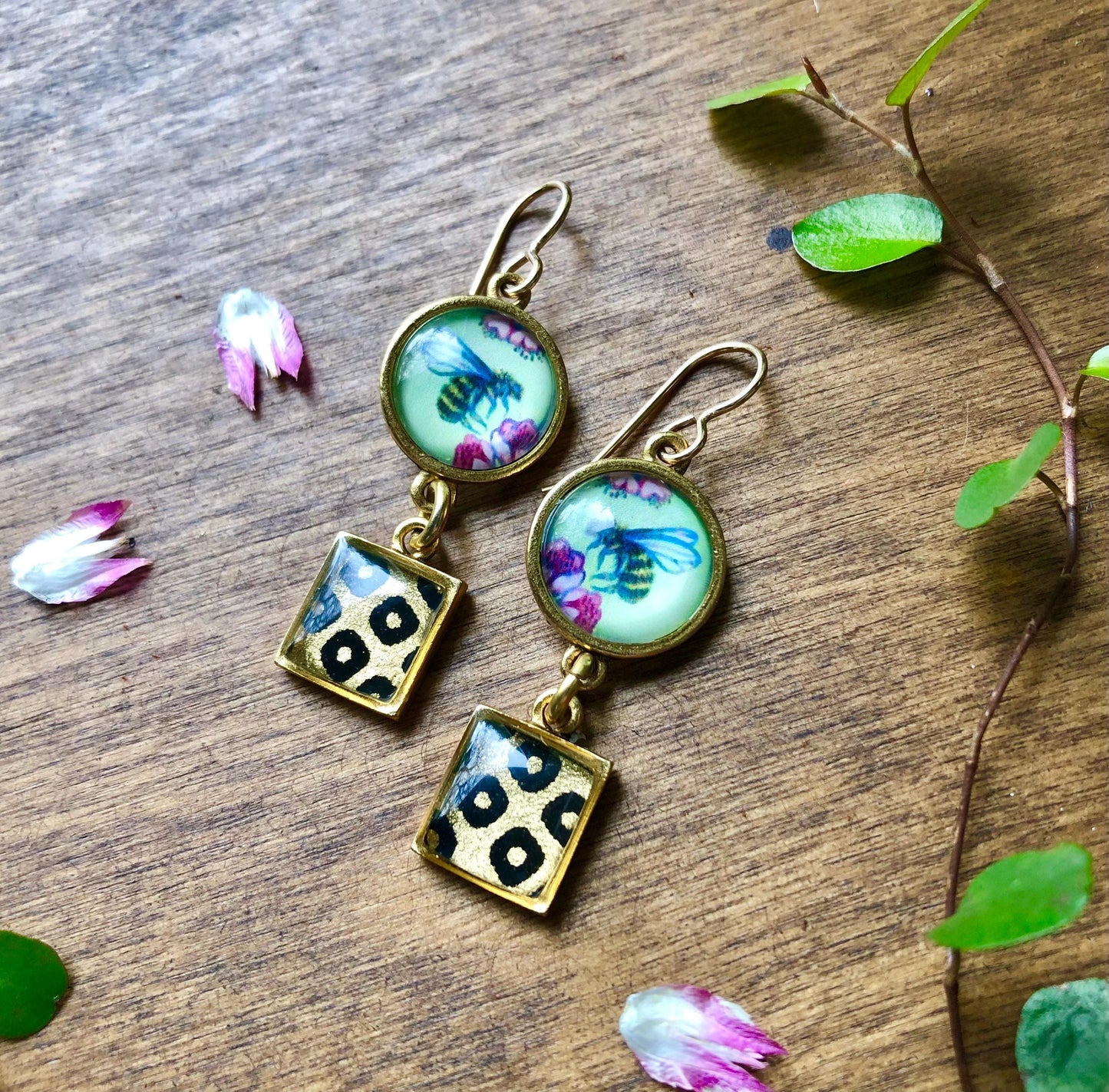 Honey Bee Earrings